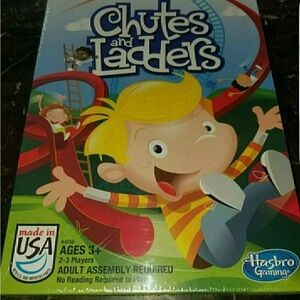 Hasbro Chutes and Ladders Game - Red and Yellow Adventure